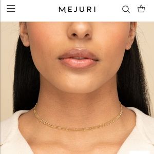 Mejuri layered choker necklace